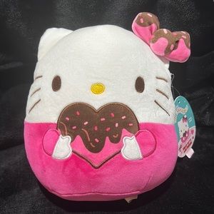 New Hello Kitty Chocolate Heart 8” Valentines Squishmallows 2024